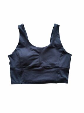 NWT Danskin Sculpted Crop Top Sports Bra in Vintage Indigo XL